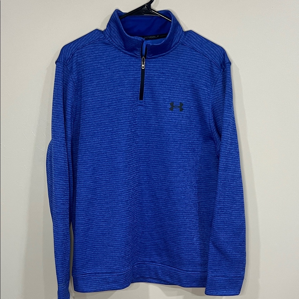 Under Armour Golf  Royal Blue Half-Zip Top Medium